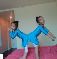 三个可爱的舞蹈小女孩!摆的POSS也是这么美!【14P】