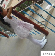 出售套图:高清拍摄课桌上的连裤白袜!【46P】